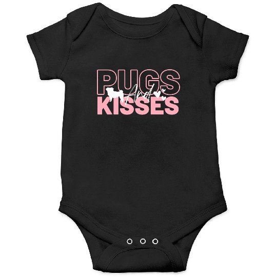 Pugs & Kisses Pink Onesies