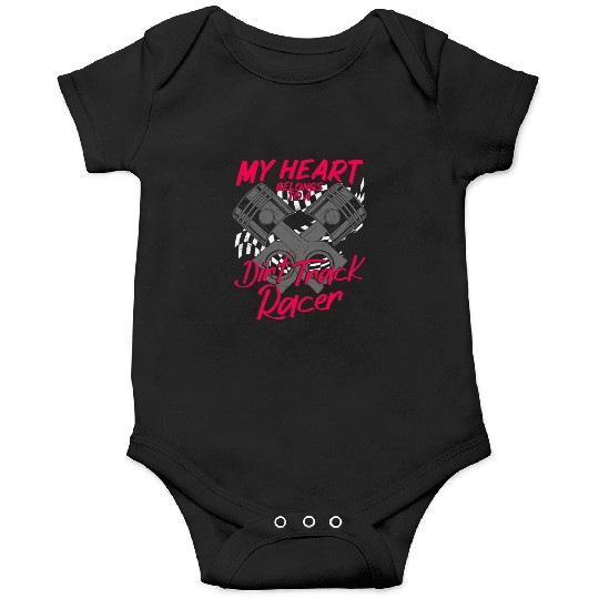 Dirt Track Racing Race Sprint Car Girlfriend Girl Onesies