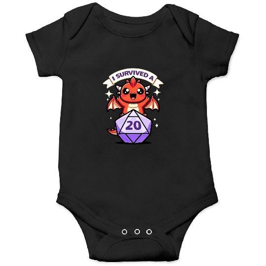 Kawaii Dragon - I Survived A Critical Hit Onesies