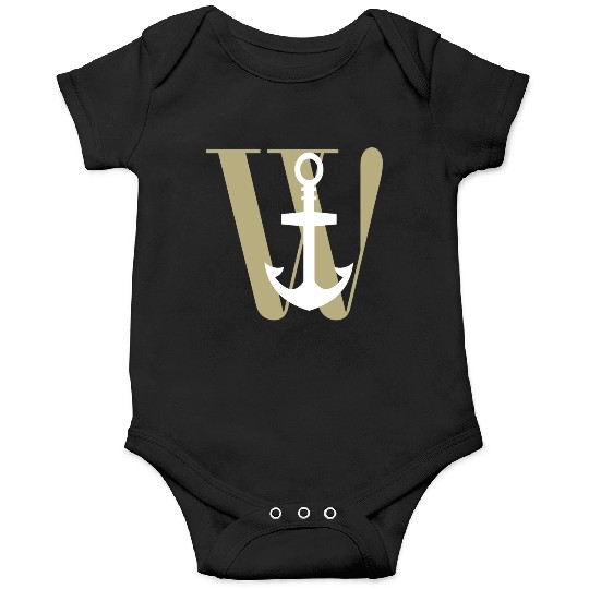 Wanchor W Anchor Essential,Hunter, pirate, ship Onesies