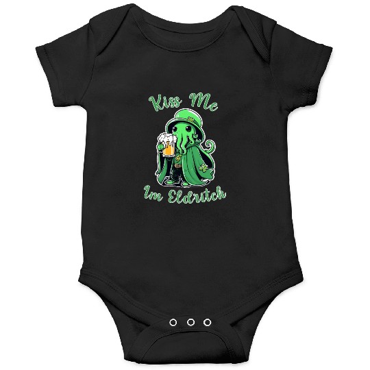 Kiss Me I'm Eldritch - St. Paddy's Day Cthulhu Onesies