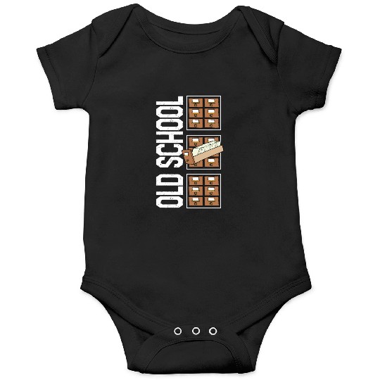 Librarian Onesies, Old School Onesies, Gift For Book