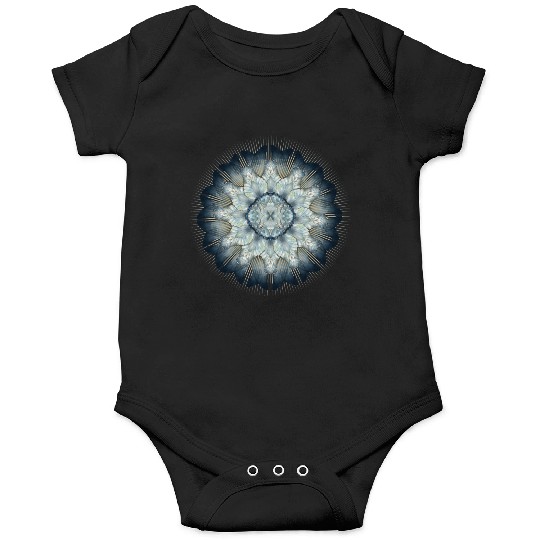 Butterfly wing ornament in delicate blue tones Onesies