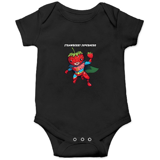Strawberry Superhero Onesies