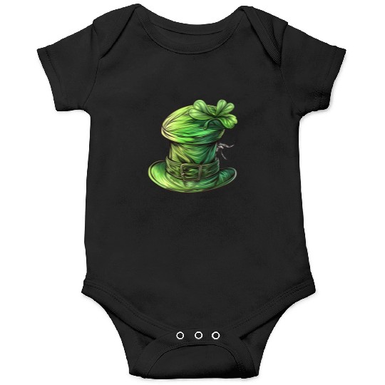 St Patrick Irish Green Hat Onesies