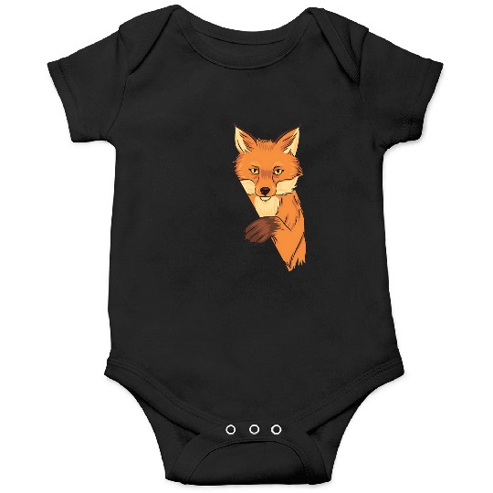 Red Fox Cartoon Animal Kingdom Nature Onesies