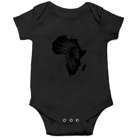 Strong Warrior Jewelry Africa Warrior Silhouette Onesies