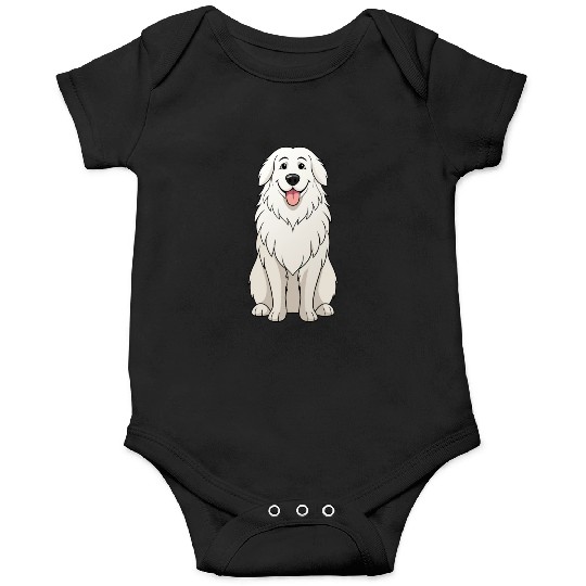 Serene Great Pyrenees Mom - Funny Art Print Onesies