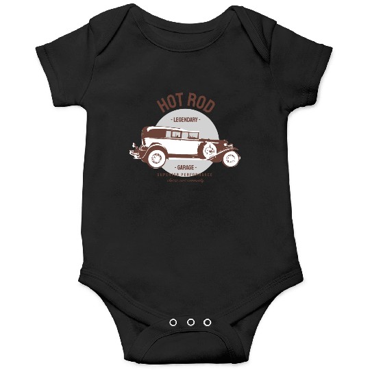 Hot rod legendary, classic car Onesies