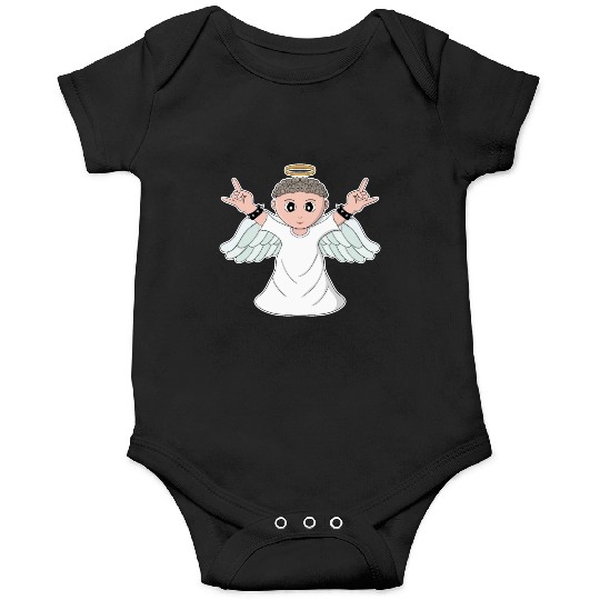 Heavy Music Loving Angel Onesies