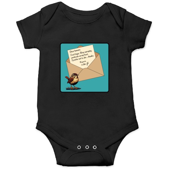 Cute Little Angry Bird Design Onesies