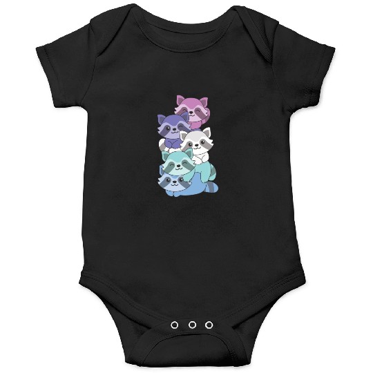 Spectrasexual Flag Pride Lgbtq Cute Raccoon Onesies