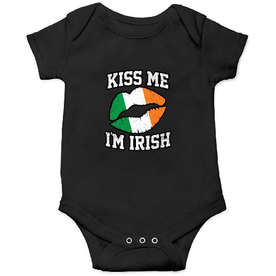 KISS ME IM IRISH ST PATRICKS DAY Onesies