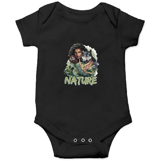 Nature-Inspired Wolf Owl Turtle Phoenix Woman Onesies