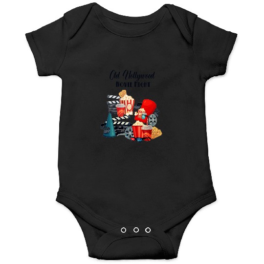 Popcorn Vintage Movie Night Onesies