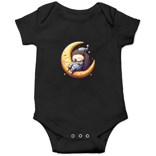 Tired Hedgehog in Pajamas: Moon Serenity Onesies