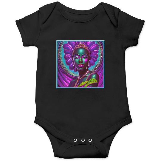 African Goddess Violet Nurturing Me - 1 Onesies
