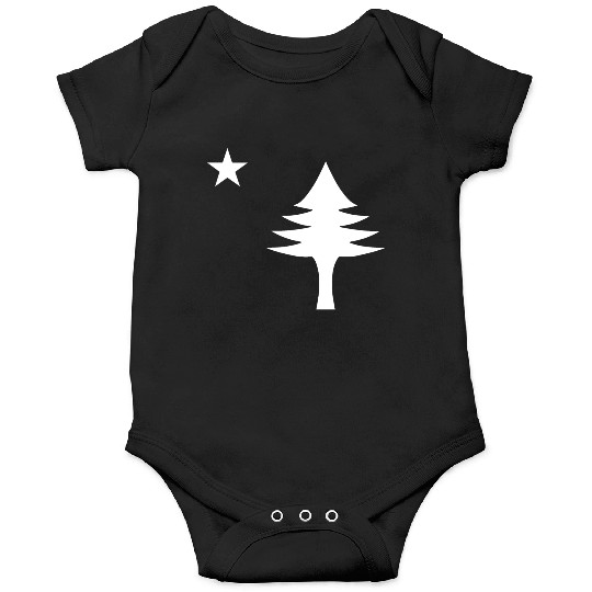 Pine tree and star 1901 flag of Maine State Onesies