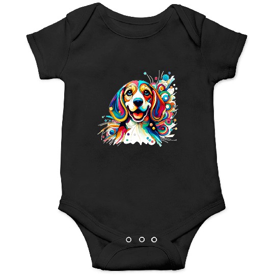 Сheerful abstract beagle Onesies