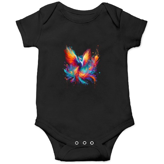 Resurgence of Radiance - Majestic Phoenix Art Onesies