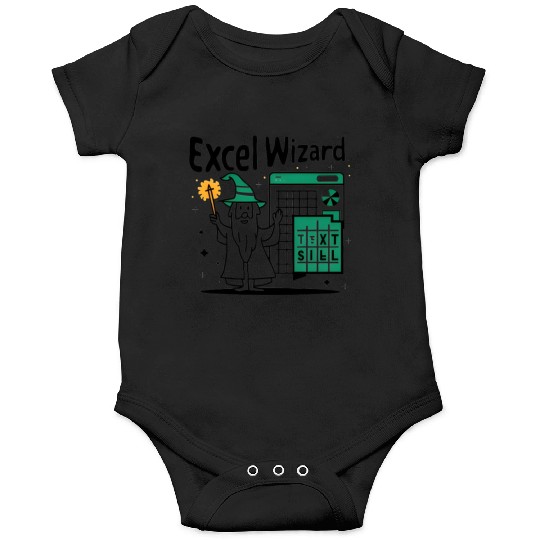 excel wizard funny accountant and bookkeeper gift Onesies