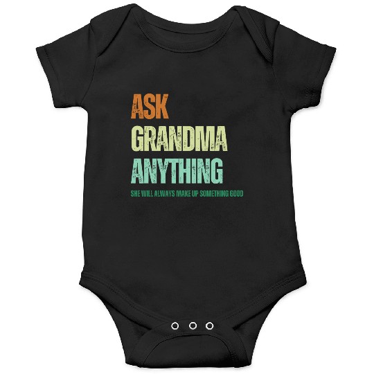 Ask Grandma anything Vintage - Funny Retro Onesies