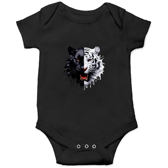 3D realistic black panther & Leopart Design Onesies