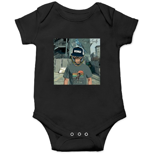 Gangsta Gorilla-Silverback Swanson Gorilla Wear Onesies
