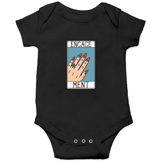 Engagement - Engaged Tarot Card - Wedding Proposal Onesies