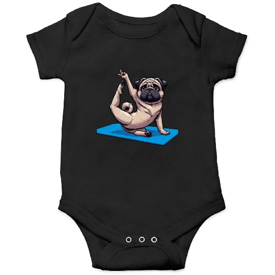 Funny Pug: Yoga & Quirky Meditation Onesies