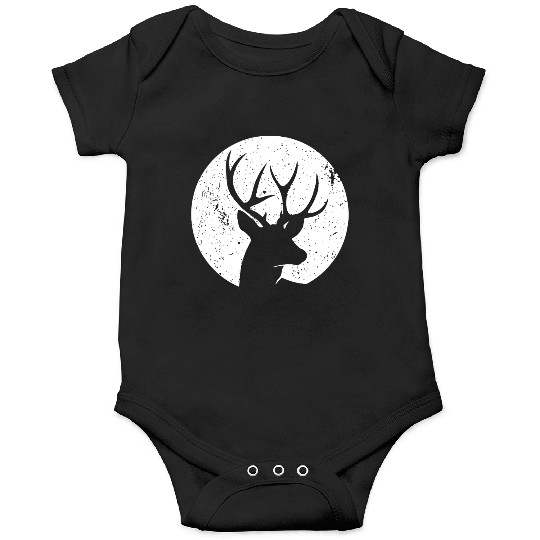 Stag deer face creative minimal design Onesies