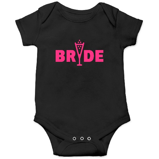 Bride Bubbly (Hen Night Bachelorette Party Pink) Onesies
