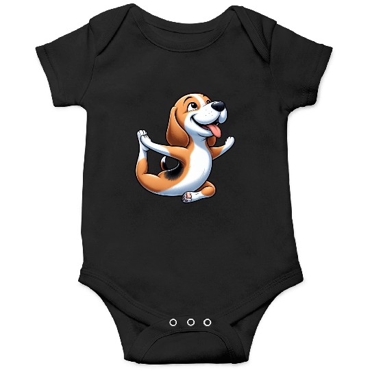 Beagle Yoga Fitness Meditation Onesies