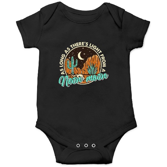 Neon Moon Cactus Country Mountain Vintage Retro Onesies
