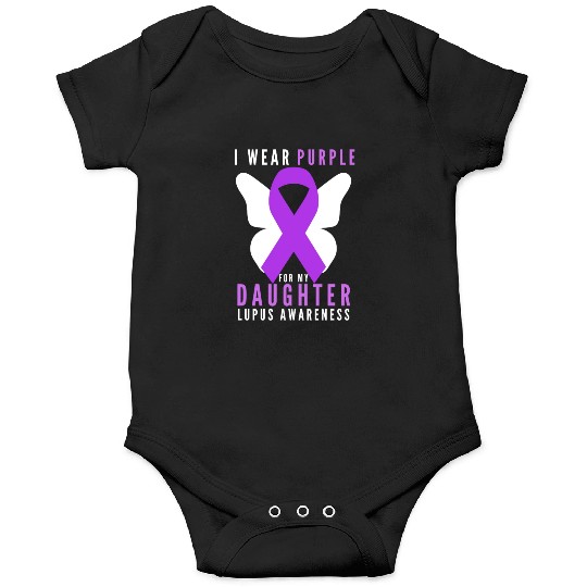 I wear purple for my daughter lupus awareness Onesies