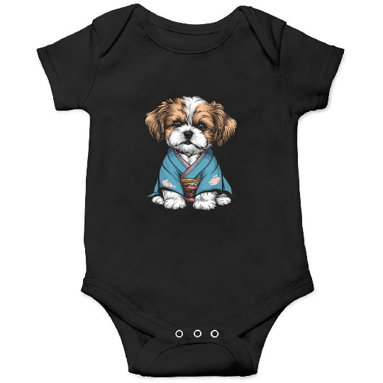 Shih Tzu In Kimono Onesies