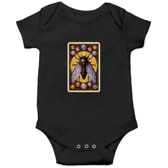 CICADA INVASION 2024 TAROT CARD, CICADAGEDDON 2024 Onesies