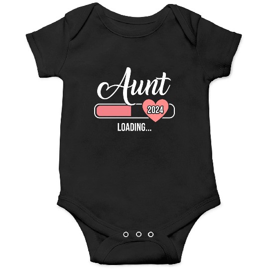 Aunt 2024 loading bar for soon to be auntie Onesies