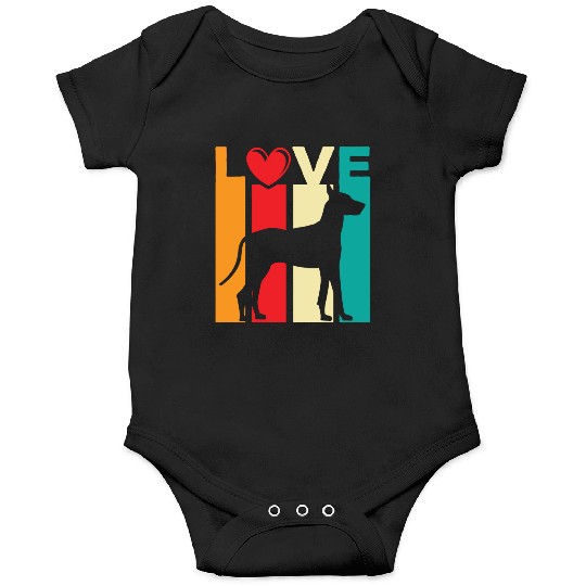 Great dane retro vintage Onesies