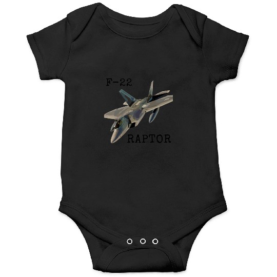 Air Force F-22 Raptor Fighter Jet Military Pilot Onesies