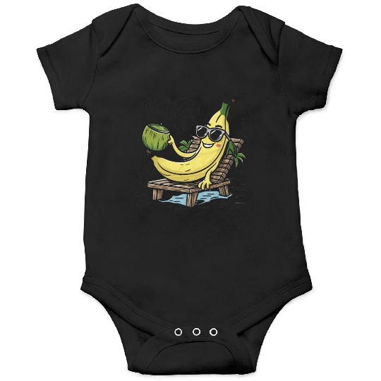 Tropical Paradise: Tranquil Beach Sunset Onesies