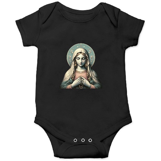 Serene Madonna ic Image Onesies