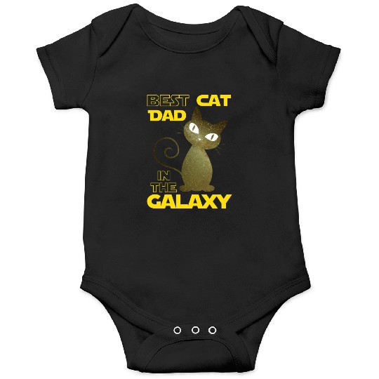 Galaxy Cat Best Cat Dad Onesies