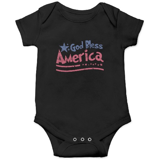 God Bless America Lovers Independence Onesies