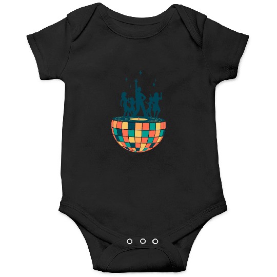 Disco ball - Dancing - Groovy - Clockwork Elements Onesies