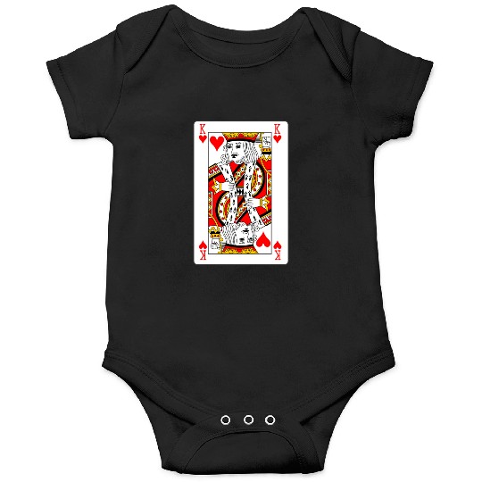 King of Hearts Playing Card Onesies