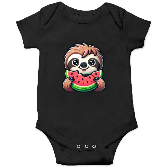 Sloth Summer Fruit Melon Onesies