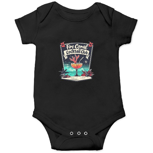 Fire Coral Cocktail Club Onesies