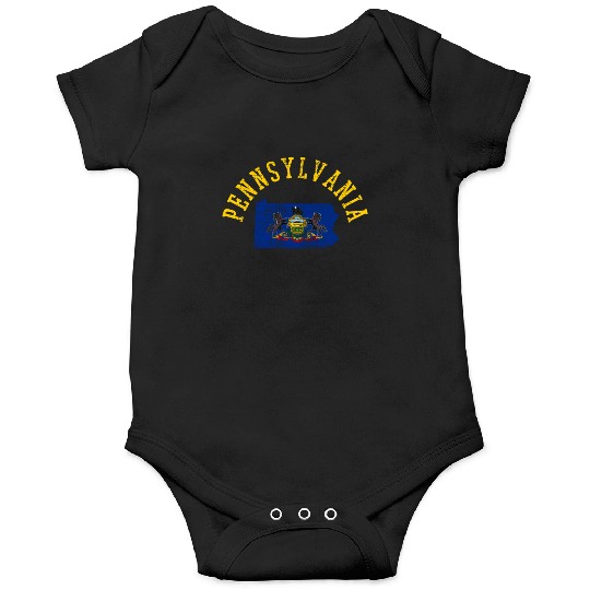 Embrace Your Roots with Pennsylvania Patriot Flag Onesies