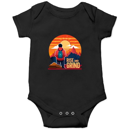 Rise and Grind - Sunrise Hustle Motivation Onesies